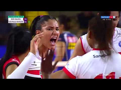 SESI Vôlei Bauru 0x4 São Paulo - Barueri | Paulista Feminino 2019 | SF2