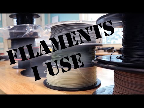 Filaments I Use On A Regular Basis