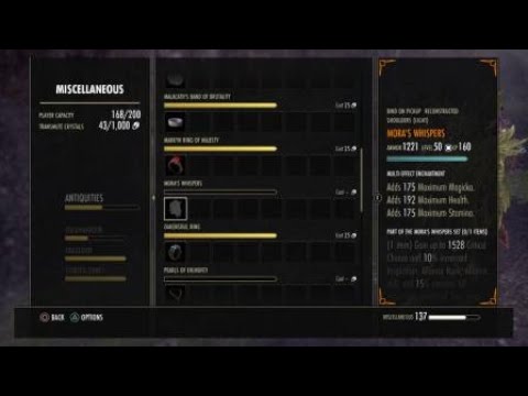 The Elder Scrolls Online:What Drops from  Daedric Shackle Keys and completing Malacath‘s ring