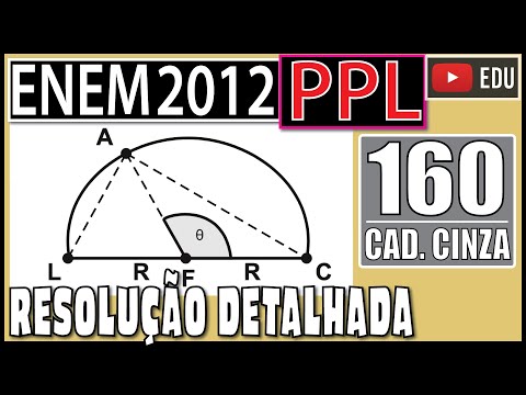 [ENEM 2012 PPL] 160 📓 GEOMETRIA PLANA Durante seu treinamento um atleta percorre metade de uma pista
