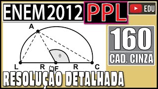 [ENEM 2012 PPL] 160 📓 GEOMETRIA PLANA Durante seu treinamento um atleta percorre metade de uma pista