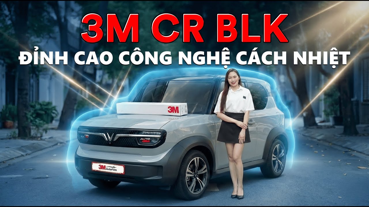 Video thực tế xe dán phim cách nhiệt 3M Crystalline CR BLK tại Auto365
