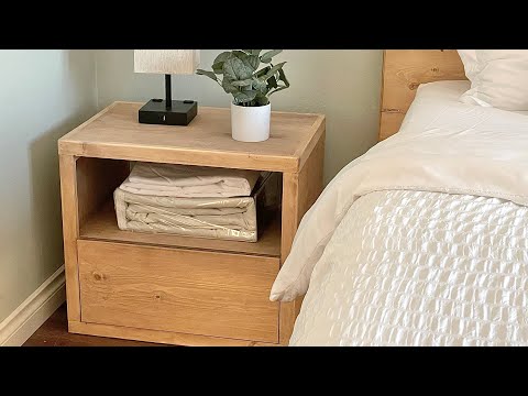 Minimalist Modern Nightstand with Free Plans