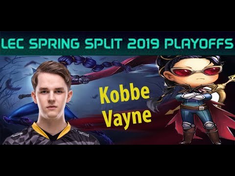 SPY Kobbe VAYNE - Highlights ADC Carry Montage - IN PLAYOFF LEC Spring 2019 [SK Vs SPY]
