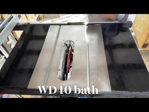 WD40 for my table saw