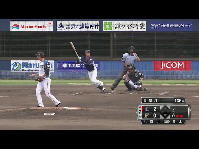 【ファーム】ライオンズ・西川 左中間への大きなホームラン!! 2020/9/22 F-L(ファーム)