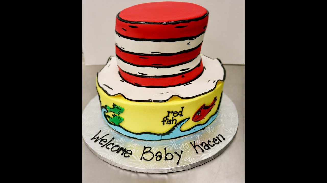 Watch video Dr. Seuss Cake| First Voiceover *Cat in the Hat & One Fish, Two Fish, Red Fish, Blue Fish* Now Dr. Seuss Cake| First Voiceover *Cat in the Hat & One Fish, Two Fish, Red Fish, Blue Fish*