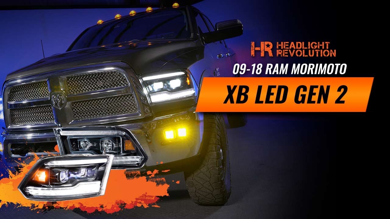 Watch video The Best LED Headlight Upgrade for the 2009 - 2018 Dodge Ram by Morimoto Now The Best LED Headlight Upgrade for the 2009 - 2018 Dodge Ram by Morimoto