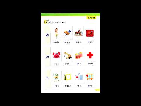 Smart Phonics 4 #phonics 4 page  17  #smart  phonics4  unit2  br   cr  fr