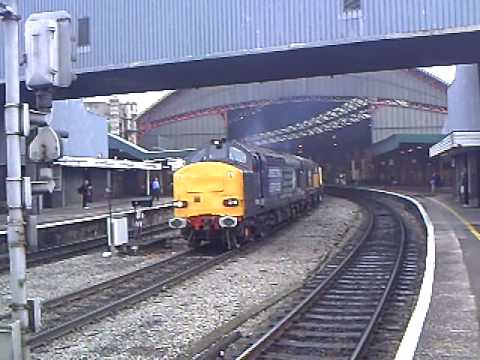 (vid no 200!!!) 37610 T.S.(ted)Cassady and 20308 departing bristol temple meads DRS