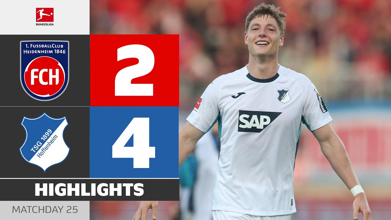 First-Half Brace Sets Up The Win! | HEIDENHEIM - HOFFENHEIM | Highlights | Matchday 25 – Bundesliga