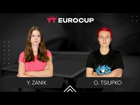 15:55 Yulianna Zanik - Oleksandra Tsiupko 30.01.2025 TT Euro.Cup Women Ukraine Star. TABLE 3