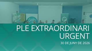 Ple extraordinari 30/06/2026