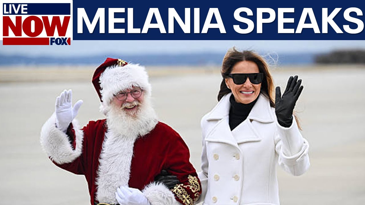 First Lady Melania Trump delivers remarks, hands out toys during charity event at Marine Corps base