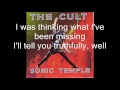 The Cult - Fire Woman LYRICS ON SCREEN 