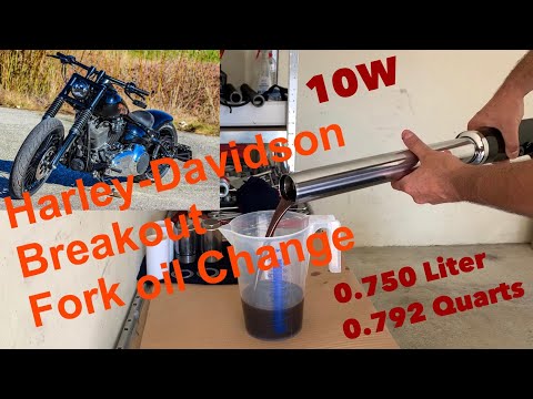 Harley-Davidson Breakout Fork Oil Change