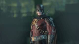 Batman: Arkham City - RED ROBIN Costume Skin (Combat Challenge Gameplay)