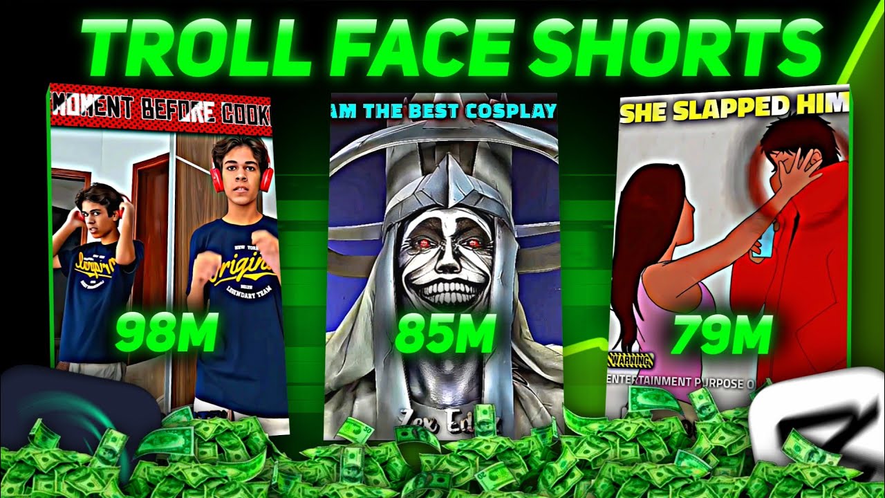 How To Make Viral Troll Face Shorts With Mobile! (Basic to Advance)