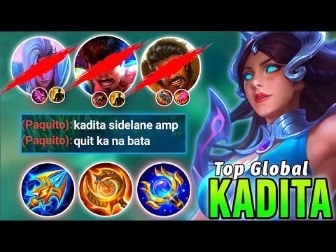 KADITA DESTROYS TOP GLOBAL PAQUITO IN SIDELANE | KADITA GAMEPLAY 2022