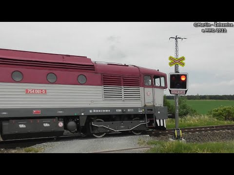 železniční přejezd Kleny - P5444 / 24.06.2023 / Czech railroad crossing
