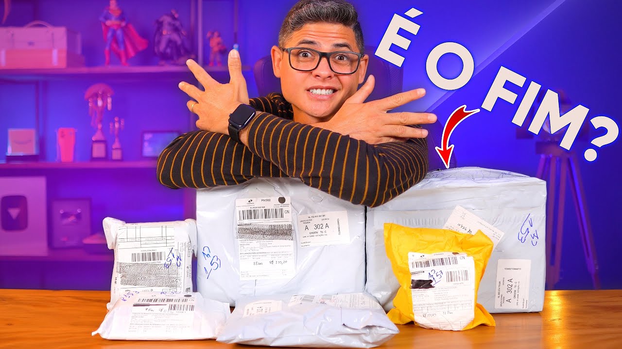 Será esse meu ÚLTIMO SUPER UNBOXING da China? Será que me ferrei com as novas TAXAS de IMPORTAÇÃO?
