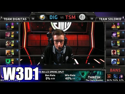 Dignitas vs TSM | S5 NA LCS Spring 2015 Week 3 Day 1 | DIG vs TSM W3D1G3 VOD 60FPS