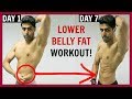 How To Lose LOWER BELLY FAT In 1 Week (BEST WORKOUT!!)