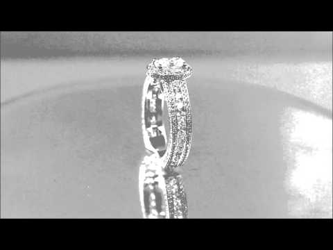 14K WHITE GOLD OVAL CUT DIAMOND ENGAGEMENT RING DECO ANTIQUE 2.20CT EGL US682