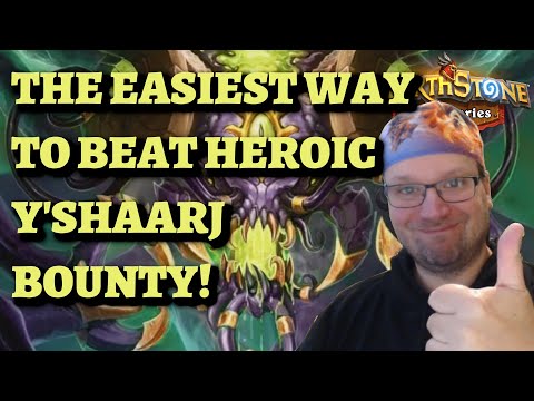The EASIEST Way to Complete HEROIC Y'Shaarj Bounty in Sunken City (Hearthstone Mercenaries guide)