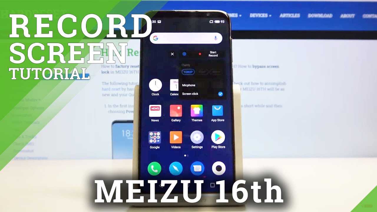 How to Record Screen in MEIZU 16TH – Screen Recorder