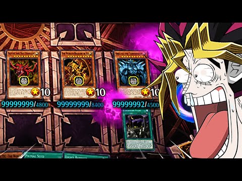 WHEN YOU SUMMON ALL EGYPTIAN GOD CARDS WITH INFINITE ATTACK POINT IN YUGIOH MASTER DUEL
