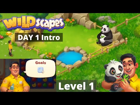 Wildscapes Level 1 with Intro Movie - Day 1 Gameplay Walkthrough