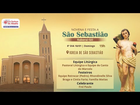 Festa à São Sebastião | 8ª noite da novena (Domingo, 18/01/2026) 19h