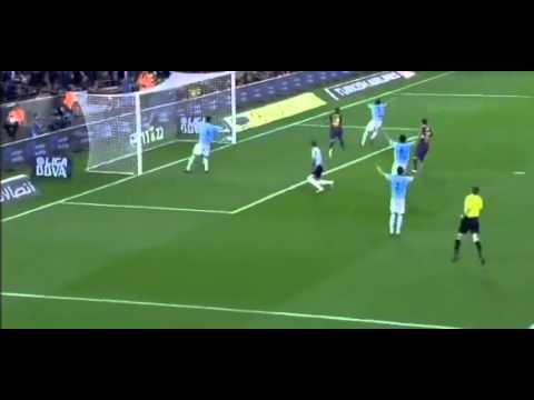Gol de David Villa - FC Barcelona vs Celta de Vigo 3-1