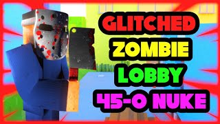 *Double Nuke Choke* Glitched Zombie lobby!!! Zombie in the morning!!!(Krunker.io Season 5)