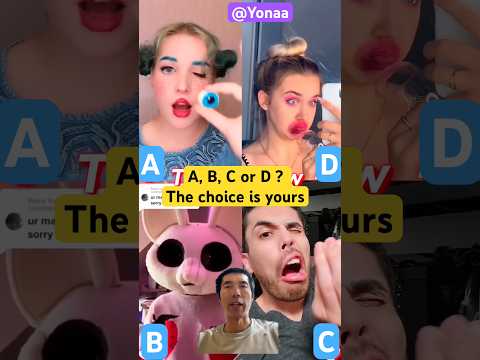 A, B, C or D ? The choice is yours ? #viral #abcd #challenge #funny #668