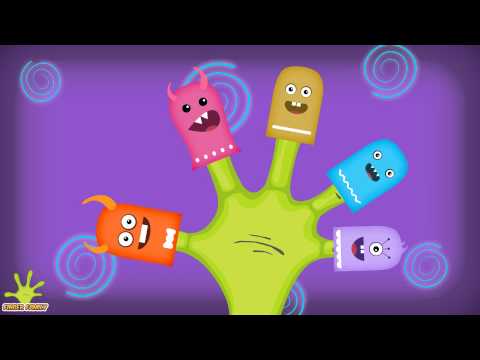 Finger Family (Monster Family) Nursery Rhymes for Children and Babies Video