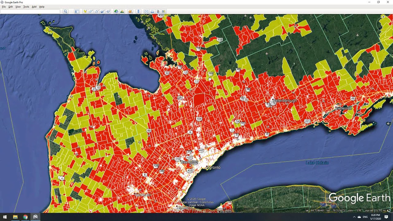 Canadian Population Density Map