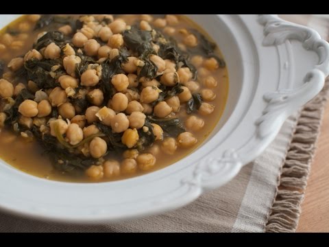 Receta de potaje de garbanzos en olla rápida
