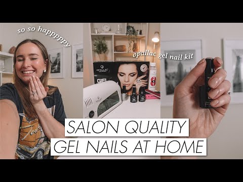 How To Do Gel Nails AT HOME! (Opallac Gel Nail Polish Kit Tutorial, Review & Unboxing)