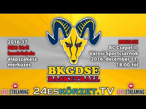 BKG DSE - BC Csepel II. Férfi NBII kosárlabda bajnoki mérkőzés HD