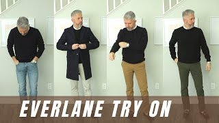 Everlane Men's Uniform Try On | Jeans Chinos Sweaters & Overcoat
