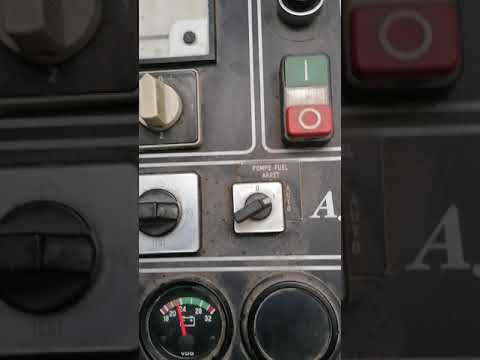 SDMO Perkins 3012, 800kva generator first start for 11 years.