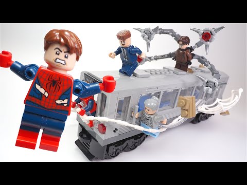 LEGO Spider-Man vs. Doc Ock Subway Train Scene | LEGO 76321 Set | Spider-Man 2 | Speed Build Review