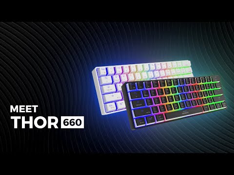 Genesis Thor 660 Gateron Red switch RGB EN USB White