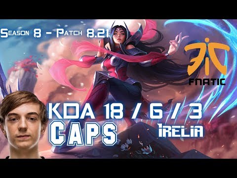 FNC Caps IRELIA vs KARTHUS Mid - Patch 8.21 KR Ranked