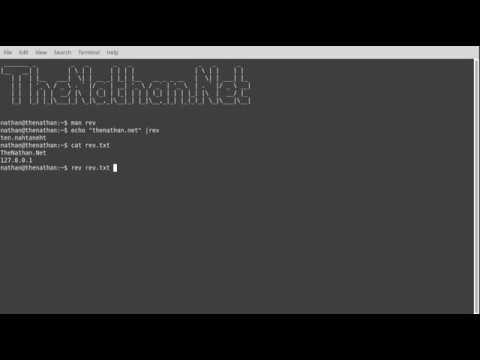 Linux rev command
