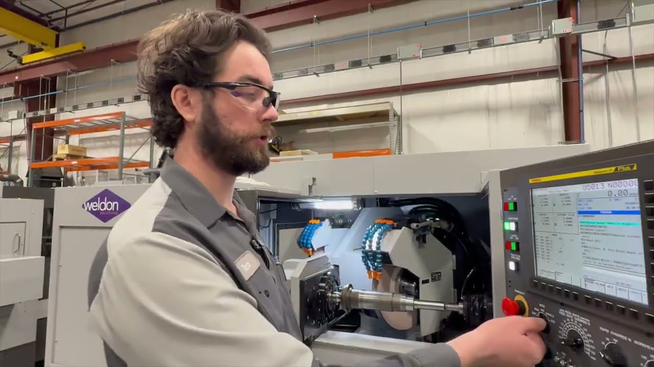 Weldon CNC Grinding Wheel Dressing with a Stationary Diamond Tool