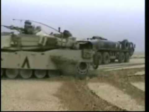 M1a1 Abrams Tanks In Action ,iraq 1991