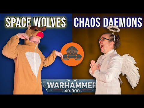 Space Wolves vs Chaos Daemons | Warhammer 40,000 Battle Report